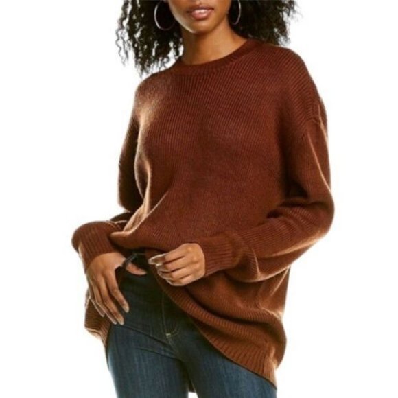 DANIELLE BERNSTEIN WEWOREWHAT Woman's size large L XL oversized shrug sweater - Picture 1 of 11